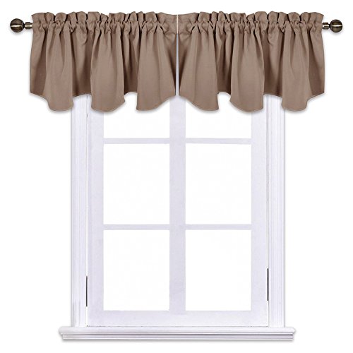NICETOWN Black Blackout Curtain Blinds - Solid Thermal Insulated Window Treatment Blackout Drapes/Draperies for Bedroom (2 Panels, 42 inches Wide by 63 inches Long, Black)
