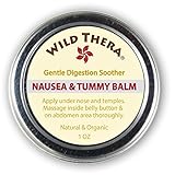 Wild Thera Anti Nausea Balm. Natural Pregnancy Nausea Relief. Herbal Ginger Balm for PMS Bloating and Motion Sickness. Can be Used with Anti Nausea Bracelet, Ginger lozenges and Nausea Candy.