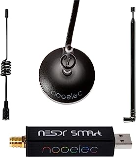 NooElec NESDR SMArt - Premium RTL-SDR w/ Aluminium Boîtier, 0,5PPM TCXO, SMA Entrée & 3 antennes. RTL2832U & basé sur R820T2 Logiciel Défini Radio