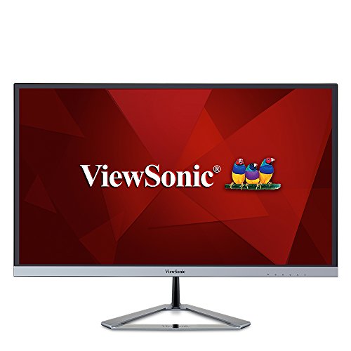 Book Cover ViewSonic VX2376-SMHD 23 Inch 1080p Frameless Widescreen IPS Monitor with HDMI and DisplayPort, Black/Silver