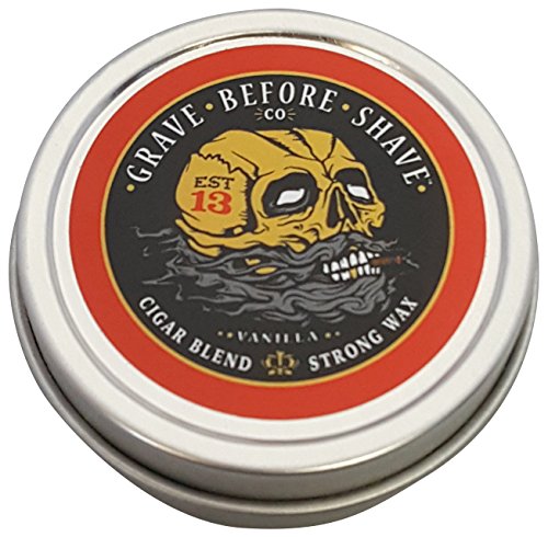 Fisticuffs Cigar Blend Strong Hold Mustache Wax 1 OZ. Tin