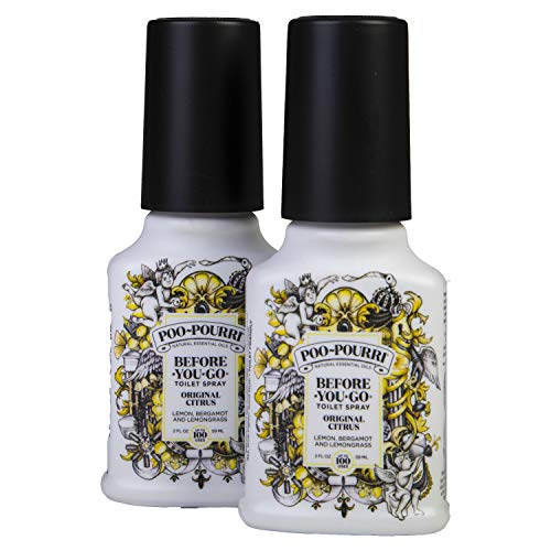 Poo-Pourri Before-You-Go Toilet Spray Bottle, 2 oz, Original Scent, 2 Count
