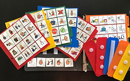 Book Cover 1 Communication Book 230 Pecs Cards with Asl for Autism Aba Therapy Boardmaker