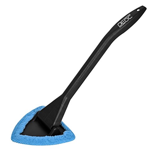 Book Cover DEDC Car Windshield Cleaner Wipe Tool from Inside Window Glass Cleaning Tool for Home Bedroom with Long Handle Blue (1PC Windshield Cleaner)
