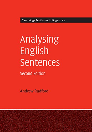 Analysing English Sentences (Cambridge Textbooks in Linguistics)