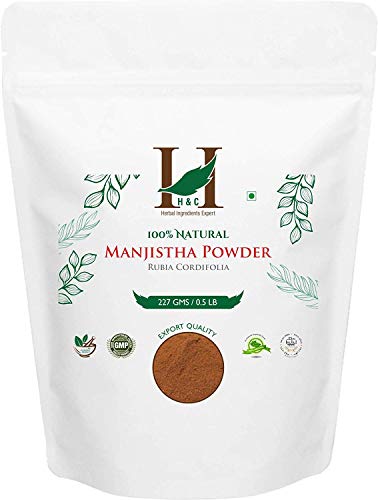 H&C 100% Natural Manjistha Powder- Rubia Cordifolia- 227gms /0.5 LB