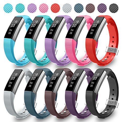 Book Cover Greeninsync Compatible Fitbit Alta Bands, Replacement for Fitbit Alta Accessory Band Small/Large Bracelet Straps for Fitbit Alta&Alta HR/Fitbit Ace Wristbands for Women Men Boys Girls