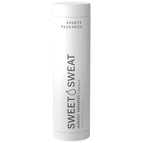 Sweet Sweat Gel Stick, by Sports Research - Get More From Your Workout: Higher Core Temp Increases Body, Leg & Arm Sweat - Combine with Waist Trimmer - Fit Gel Waist Trainer for Men & Women - 6.4Oz