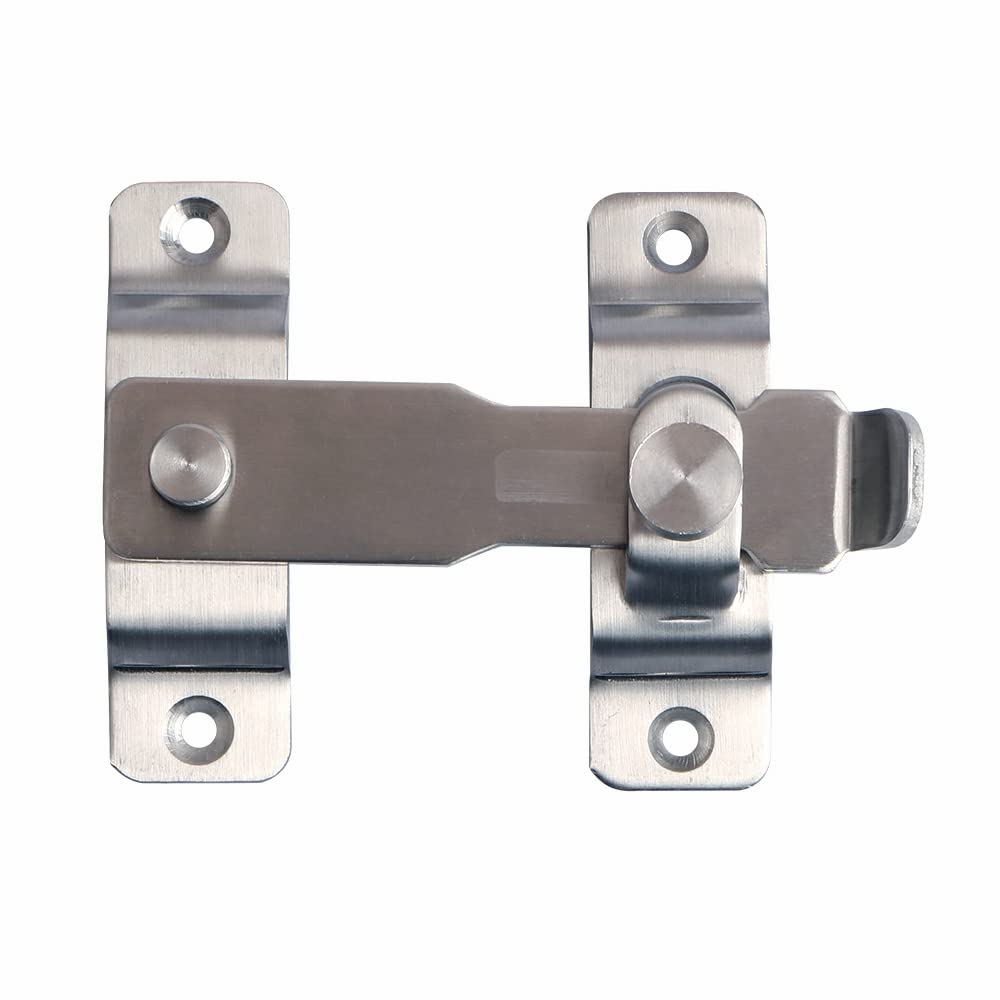 Alise MS9001 Stainless Steel Flip Latch Gate Latches Bar Latch Safety Door Lock,Brushed Finish
