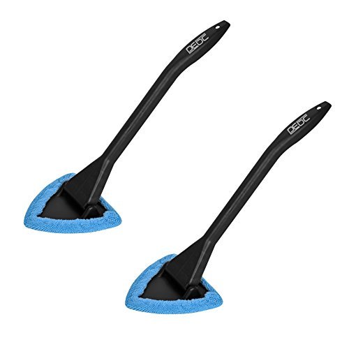 DEDC 2Pcs Nettoyage pour Pare-brise Kit de Nettoyant à Long Manche pour Vitre de Voiture Lavage de Pare-brise Nettoyage de Fenêtre
