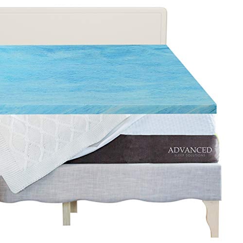 Book Cover Gel Memory Foam Mattress Topper Twin Extra Long, Plush 2 Inch Thick, Premium Gel Infused Twin XL Memory Foam Mattress/Bed Topper/Pad for a Cool, and Comfortable Sleep. Made in The USA