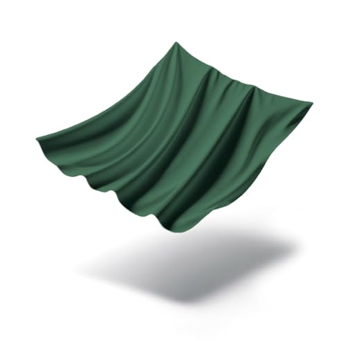 Mezzati Brushed Microfiber Flat Sheet - Ultra Soft and Lightweight for Ultimate Sleep Comfort, Wrinkle Free and Color Fade Resistant (Emerald Green, Queen)