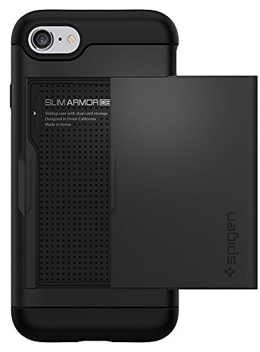 Spigen Slim Armor CS Designed for Apple iPhone 8 Case (2017) / Designed for iPhone 7 Case (2016) - Black