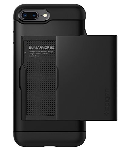 Spigen Slim Armor CS designed for Apple iPhone 8 Plus Case (2017) / designed for iPhone 7 Plus Case (2016) - Black