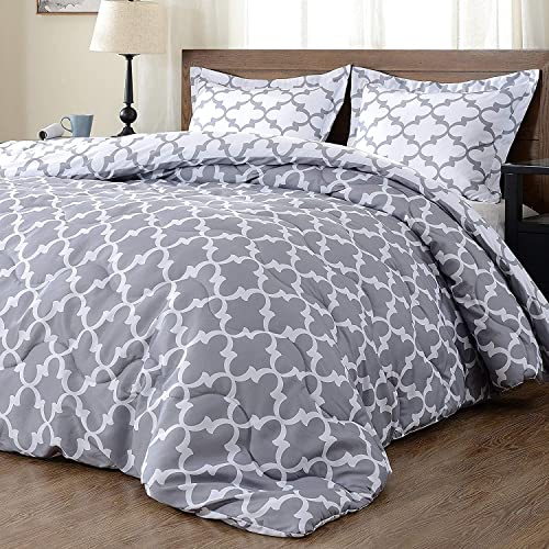 Book Cover downluxe Printed Twin Comforter Set - Grey Twin Comforter, Soft Bedding Comforter Sets for All Seasons, Twin Bed Comforter Set - 2 Pieces - 1 Comforter (66