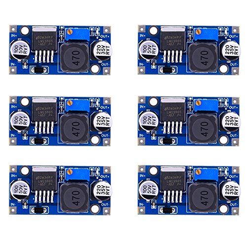 6 Pack LM2596 DC à DC Convertisseur abaisseur 3.0-40V à 1.5-35V Alimentation Abaisseur Module