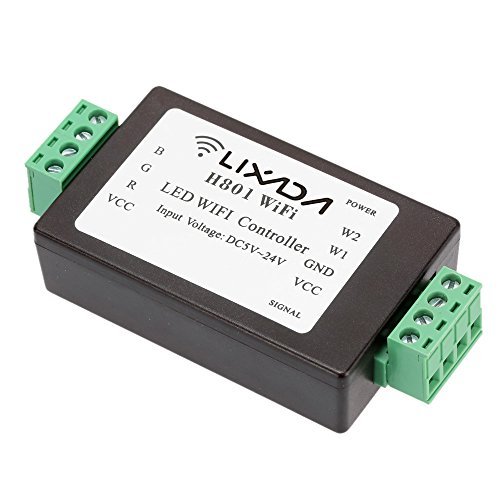 Book Cover Lixada 5-24V WiFi APP Controlled Smart Dimmer Wireless Receiver Output 5 Routes PWM Data for RGBW LED Strip Light Lamp