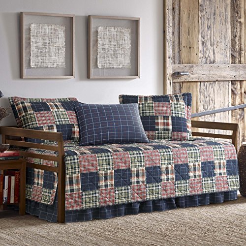 Book Cover Eddie Bauer Madrona 5-Piece Daybed Cover Set, Twin, Red