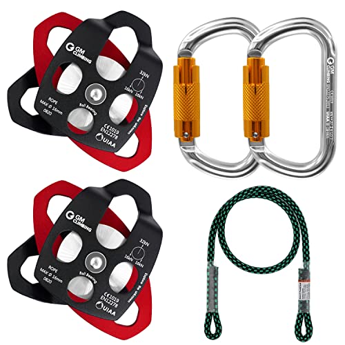 GM CLIMBING Hardware Kit for 5:1 Mechanical Advantage Pulley/Hauling/Dragging System Block and Tackle