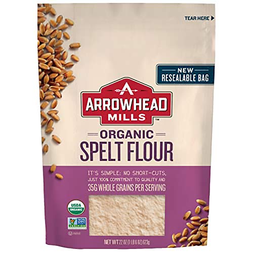Arrowhead Mills Organic Spelt Flour, 22 Ounce Bag (Pack of 6)