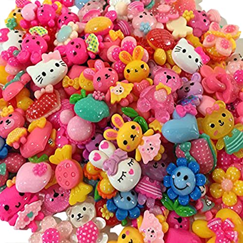 JOYDODY Incredible art Mixed lot Cartoon and animal Resin Flatback cute Cabochons Decoden Pieces,20pc per packet.