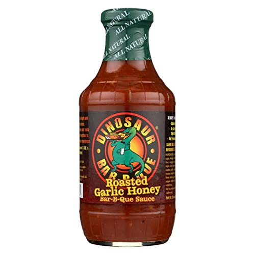 Dinosaur-Honey BBQ Roasted Garlic Sauce 19.0 OZ(Pack of 2)