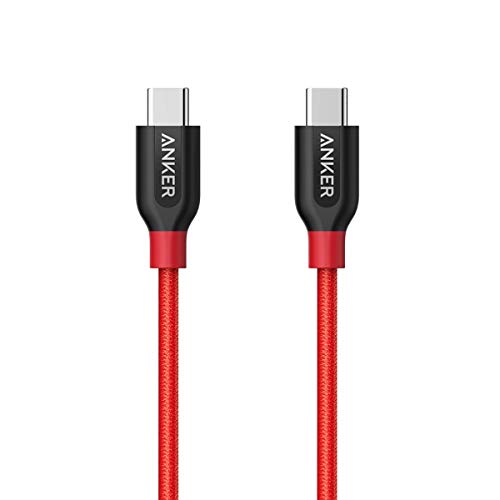 USB C to USB C Cable, Anker Powerline+ USB C to USB C Cord (3ft), Power Delivery PD Charging for MacBook, Huawei Matebook, iPad Pro 2020, Chromebook, Pixel, Switch, and More Type-C Devices(Red)