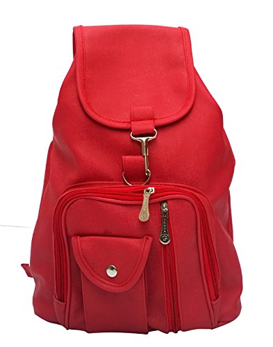 Vintage Red Casual Backpack