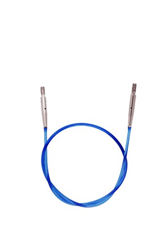 KnitPro Câble à Code Couleur, Plastique, Bleu, 28 cm