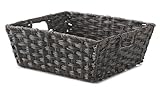 Whitmor Split Rattique Shelf Tote Driftwood