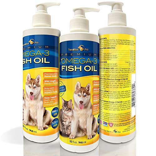 TerraMax Pro Liquid Omega-3 Fish Oil for Dogs and Cats, 32 Fl. Oz.