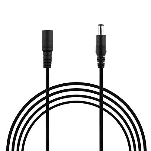 SIM&NAT 20AWG 10Ft 2.1mm x 5.5mm Male to Female DC Extension Wire Power Jack Adapter Barrel Plug Cable, Extension Wire for CCTV Security Camera, DVR, HDVD, LED Strip Light, Low Voltage Application â€¦