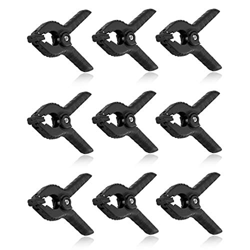Selens 4.5 inch Heavy Duty Muslin Clamps Clips 9 Pack for Photo Studio Backdrops Backgrounds Woodworking