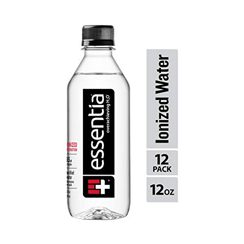 Book Cover Essentia Water; 12, 12-oz Bottles; Ionized Alkaline Bottled Water Clinically Shown to Rehydrate Better; 99.9% Pure; 9.5 pH or Higher; Consistent Quality in Every BPA and Phthalate-Free Bottle