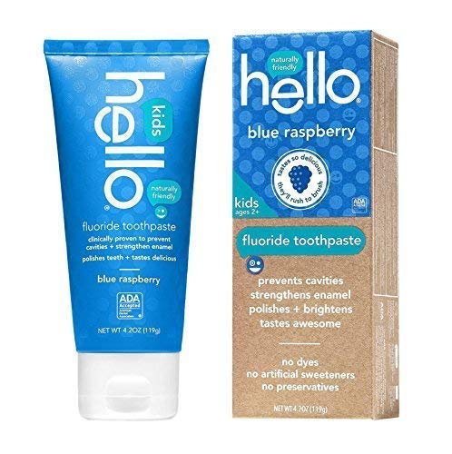 Hello, Kids, Fluoride Toothpaste, Blue Raspberry, 4.2 oz (119 g)