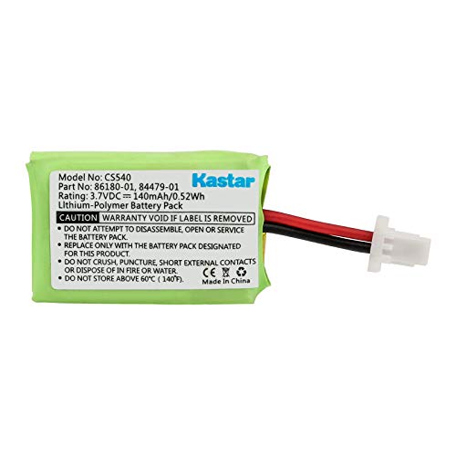 Plantronics 84479-01 Cordless Phone Battery Li-Pol, 3.7 Volt, 140 mAh - Ultra Hi-Capacity - Replacement for Plantronics CS540 Rechargeable Battery