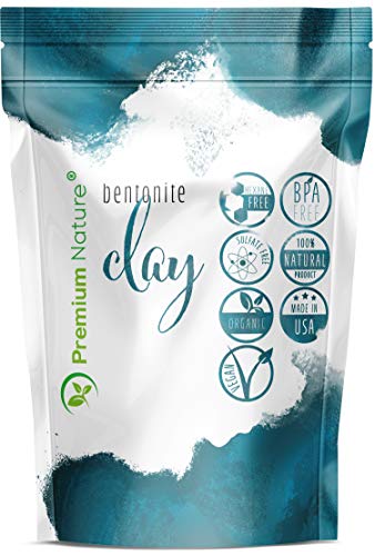 Indian Healing Bentonite Clay Mask - Detoxifying Facial Mask Acne Scar Removal Treatment for Hair & Skin, Face Care Masks Natural Deep Cleansing, Pore Minimizer Detox Clay Cleanser Powder 16 oz