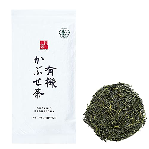 Ocha & Co. Organic Kabusecha â€“ Japanese Loose Leaf Green Tea - Umami - Shade Grown Green Tea â€“ Milder and Sweeter than Loose Leaf Sencha, 100g/3.5oz.