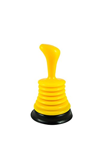 Book Cover Small Compact Sink Plunger with Ergonomic Handle, 1-pack