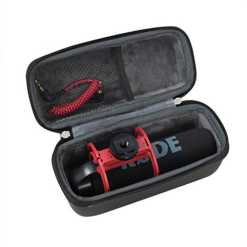 Hermitshell EVA Hard Protective Case Fits Rode VMGO Video Mic GO Lightweight On-Camera Microphone Super