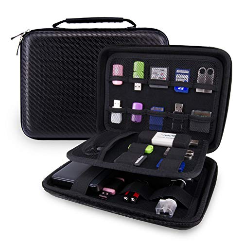 Wolven USB Flash Drive Case Bag/Hard Drive Case Bag Portable EVA Waterproof Shockproof Hard Drive Case/USB Flash Drive Case/GPS Case/Digital Camera Case (Classic)