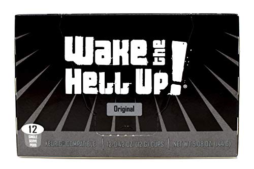 Wake The Hell Up! K-Cups Ultra-Caffeinated Single Serve Capsules For Keurig K-Cup Brewers, 12 Count, 2.0 Compatible Pods