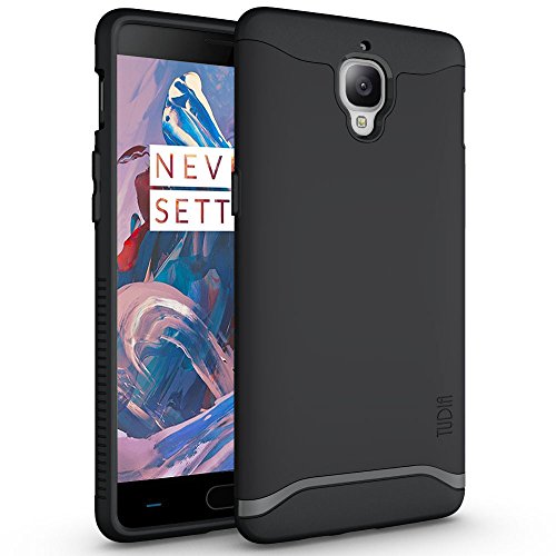 Book Cover OnePlus 3T / OnePlus 3 Case, TUDIA Slim-Fit Heavy Duty [Merge] Extreme Protection/Rugged but Slim Dual Layer Case for OnePlus 3T, OnePlus 3 (Matte Black)
