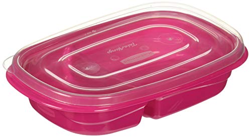 Book Cover Rubbermaid TakeAlongs 3.7-Cup On-The-Go Sandwich Food Storage Container (3 Pack), Colors May Vary