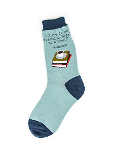 Foot Traffic, Women's Education-Theme Socks, Loyal Books (Shoe Sizes 4-10)