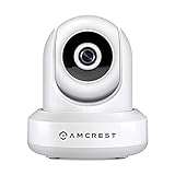 Amcrest ProHD 1080P POE (Power Over Ethernet) IP Camera with Pan/Tilt, Two-Way Audio, Optional Cloud Recording, Full HD (1920TVL) @ 30FPS, Wide 90° Viewing Angle and Night Vision IP2M-841EW (White)