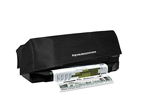 DigitalDeckCovers Printer Dust Cover for HP Designjet T120 / T125 / T130-24" Wide Format Plotter Protector [Antistatic, Water Resistant, Heavy Duty Premium Fabric, Dust-Proof, Black]