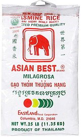 Book Cover Asian Best Jasmine Rice, 25 Pound