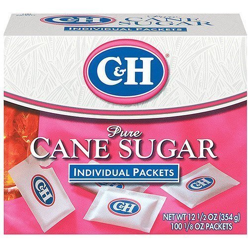 Book Cover C&H, Cane Sugar, Sugar Packets, 12.5oz Box (Pack of 2)