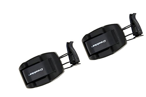 Croakies Shade Dock Black Universal Sunglasses Visor Clip Glasses Holder(2-Pack)